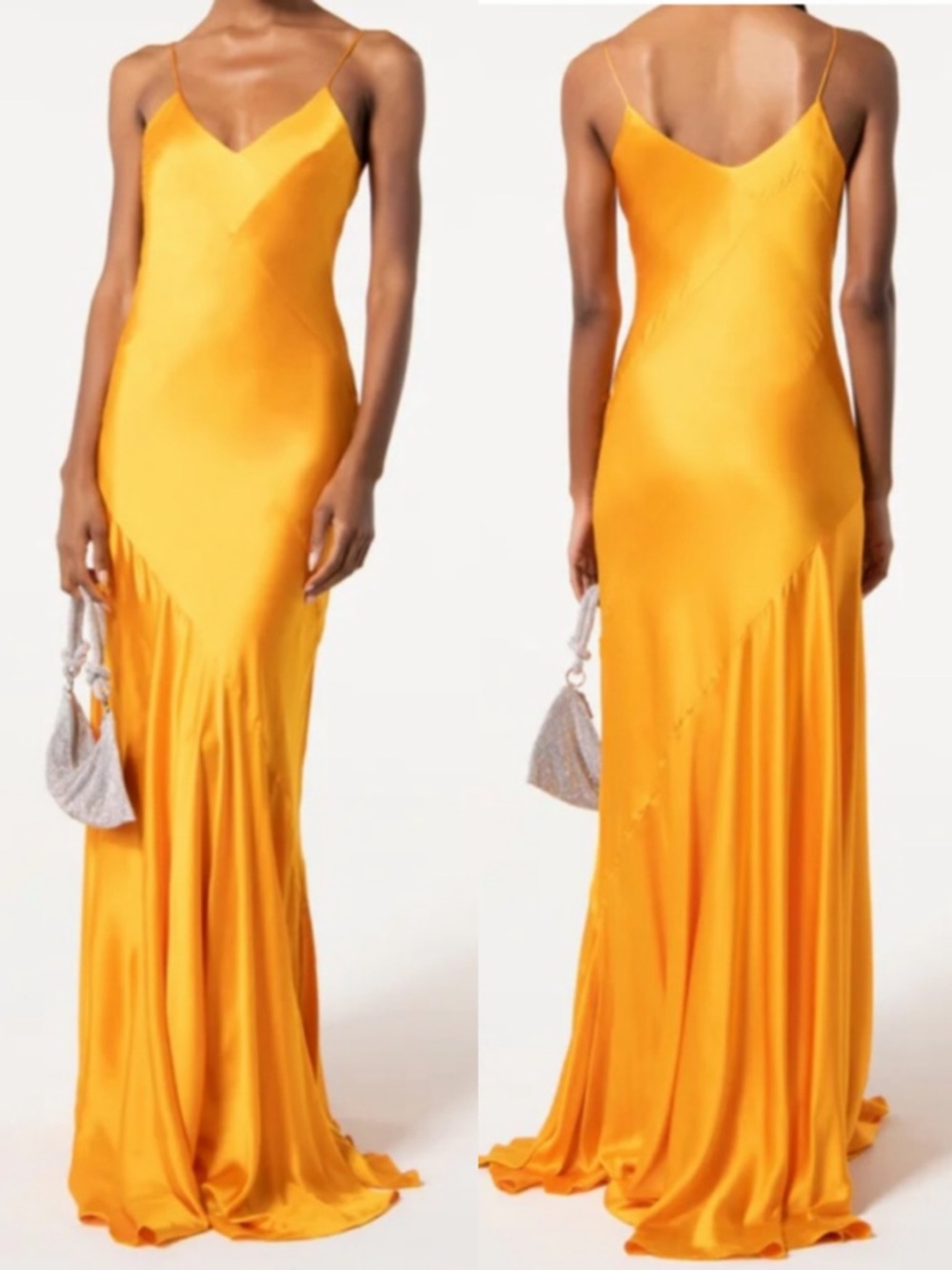 Cult Gaia Crissy Gown Marigold NEW! Small Cutout Maxi Dress Evening Resort - Picture 11 of 11